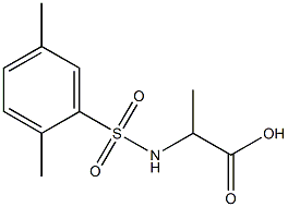 2-[(2,5-dimethylbenzene)sulfonamido]propanoic acid 结构式