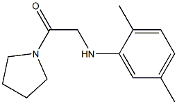 2-[(2,5-dimethylphenyl)amino]-1-(pyrrolidin-1-yl)ethan-1-one 结构式