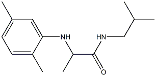 2-[(2,5-dimethylphenyl)amino]-N-(2-methylpropyl)propanamide 结构式