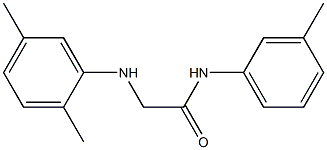 2-[(2,5-dimethylphenyl)amino]-N-(3-methylphenyl)acetamide 结构式