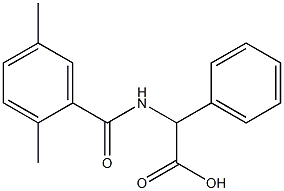 2-[(2,5-dimethylphenyl)formamido]-2-phenylacetic acid 结构式