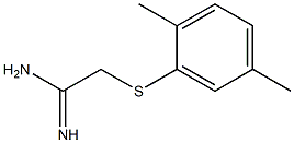 2-[(2,5-dimethylphenyl)sulfanyl]ethanimidamide 结构式