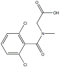 2-[(2,6-dichlorophenyl)-N-methylformamido]acetic acid 结构式