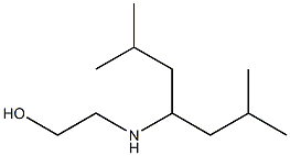 2-[(2,6-dimethylheptan-4-yl)amino]ethan-1-ol 结构式