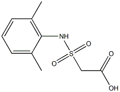 2-[(2,6-dimethylphenyl)sulfamoyl]acetic acid 结构式