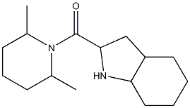 2-[(2,6-dimethylpiperidin-1-yl)carbonyl]octahydro-1H-indole 结构式
