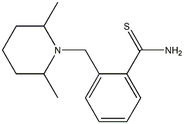2-[(2,6-dimethylpiperidin-1-yl)methyl]benzenecarbothioamide 结构式
