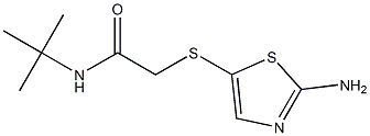 2-[(2-amino-1,3-thiazol-5-yl)thio]-N-(tert-butyl)acetamide 结构式