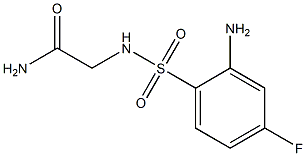 2-[(2-amino-4-fluorobenzene)sulfonamido]acetamide 结构式