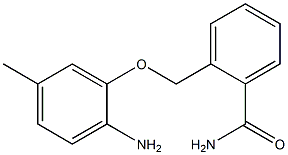 2-[(2-amino-5-methylphenoxy)methyl]benzamide 结构式