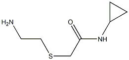 2-[(2-aminoethyl)thio]-N-cyclopropylacetamide 结构式