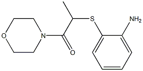 2-[(2-aminophenyl)sulfanyl]-1-(morpholin-4-yl)propan-1-one 结构式