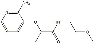 2-[(2-aminopyridin-3-yl)oxy]-N-(2-methoxyethyl)propanamide 结构式