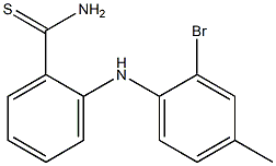 2-[(2-bromo-4-methylphenyl)amino]benzene-1-carbothioamide 结构式