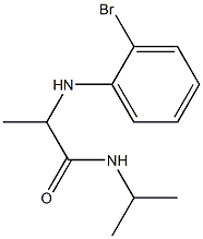 2-[(2-bromophenyl)amino]-N-(propan-2-yl)propanamide 结构式