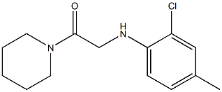 2-[(2-chloro-4-methylphenyl)amino]-1-(piperidin-1-yl)ethan-1-one 结构式
