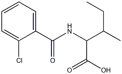 2-[(2-chlorobenzoyl)amino]-3-methylpentanoic acid 结构式