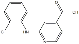 2-[(2-chlorophenyl)amino]pyridine-4-carboxylic acid 结构式