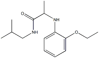 2-[(2-ethoxyphenyl)amino]-N-(2-methylpropyl)propanamide 结构式