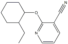 2-[(2-ethylcyclohexyl)oxy]pyridine-3-carbonitrile 结构式