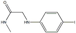 2-[(4-iodophenyl)amino]-N-methylacetamide 结构式