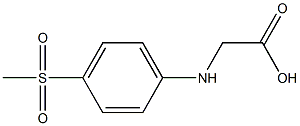 2-[(4-methanesulfonylphenyl)amino]acetic acid 结构式