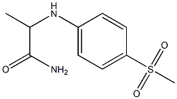 2-[(4-methanesulfonylphenyl)amino]propanamide 结构式