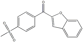 2-[(4-methanesulfonylphenyl)carbonyl]-1-benzofuran 结构式