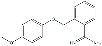 2-[(4-methoxyphenoxy)methyl]benzenecarboximidamide 结构式