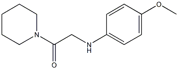 2-[(4-methoxyphenyl)amino]-1-(piperidin-1-yl)ethan-1-one 结构式