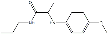 2-[(4-methoxyphenyl)amino]-N-propylpropanamide 结构式