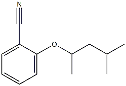 2-[(4-methylpentan-2-yl)oxy]benzonitrile 结构式