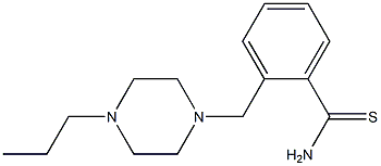 2-[(4-propylpiperazin-1-yl)methyl]benzenecarbothioamide 结构式