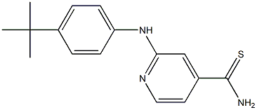2-[(4-tert-butylphenyl)amino]pyridine-4-carbothioamide 结构式