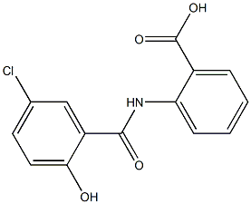 2-[(5-chloro-2-hydroxybenzene)(methyl)amido]benzoic acid 结构式