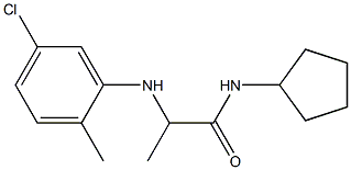 2-[(5-chloro-2-methylphenyl)amino]-N-cyclopentylpropanamide 结构式