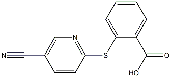 2-[(5-cyanopyridin-2-yl)thio]benzoic acid 结构式
