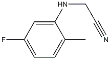 2-[(5-fluoro-2-methylphenyl)amino]acetonitrile 结构式