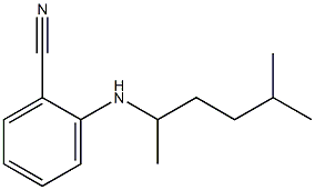 2-[(5-methylhexan-2-yl)amino]benzonitrile 结构式