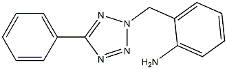 2-[(5-phenyl-2H-1,2,3,4-tetrazol-2-yl)methyl]aniline 结构式