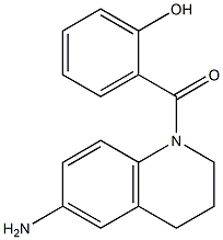 2-[(6-amino-1,2,3,4-tetrahydroquinolin-1-yl)carbonyl]phenol 结构式