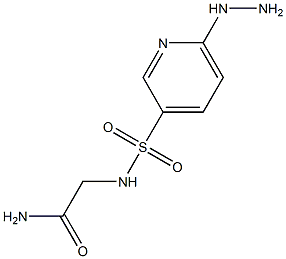 2-[(6-hydrazinylpyridine-3-)sulfonamido]acetamide 结构式