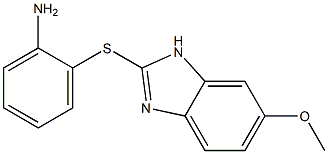 2-[(6-methoxy-1H-1,3-benzodiazol-2-yl)sulfanyl]aniline 结构式