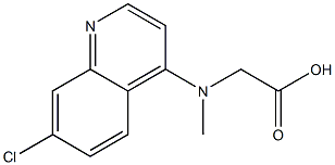 2-[(7-chloroquinolin-4-yl)(methyl)amino]acetic acid 结构式