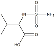 2-[(aminosulfonyl)amino]-3-methylbutanoic acid 结构式