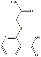 2-[(carbamoylmethyl)sulfanyl]pyridine-3-carboxylic acid 结构式
