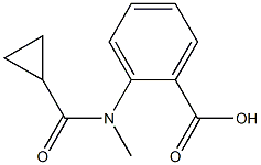 2-[(cyclopropylcarbonyl)(methyl)amino]benzoic acid 结构式