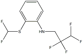 2-[(difluoromethyl)sulfanyl]-N-(2,2,3,3-tetrafluoropropyl)aniline 结构式