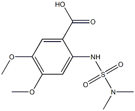 2-[(dimethylsulfamoyl)amino]-4,5-dimethoxybenzoic acid 结构式