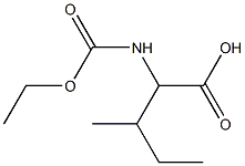 2-[(ethoxycarbonyl)amino]-3-methylpentanoic acid 结构式